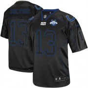 T.Y. Hilton Men's Jersey : Nike Indianapolis Colts 13 Limited Lights Out Black 30th Seasons Patch Jersey