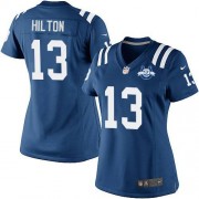 T.Y. Hilton Women's Jersey : Nike Indianapolis Colts 13 Elite Royal Blue Team Color Home 30th Seasons Patch Jersey