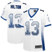 T.Y. Hilton Women's Jersey : Nike Indianapolis Colts 13 Elite White Drift Fashion Jersey