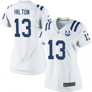 T.Y. Hilton Women's Jersey : Nike Indianapolis Colts 13 Elite White Road 30th Seasons Patch Jersey