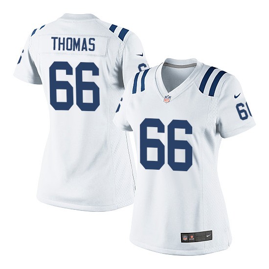 Donald Thomas Women's Jersey : Nike Indianapolis Colts 66 Limited White ...
